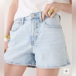 J. Crew High Rise Denim Short Delery Wash
